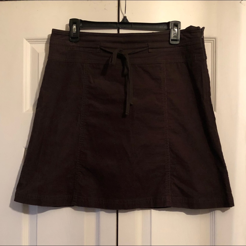 Sahalie Womens 8  Fine Wale Corduroy A-Line Skirt